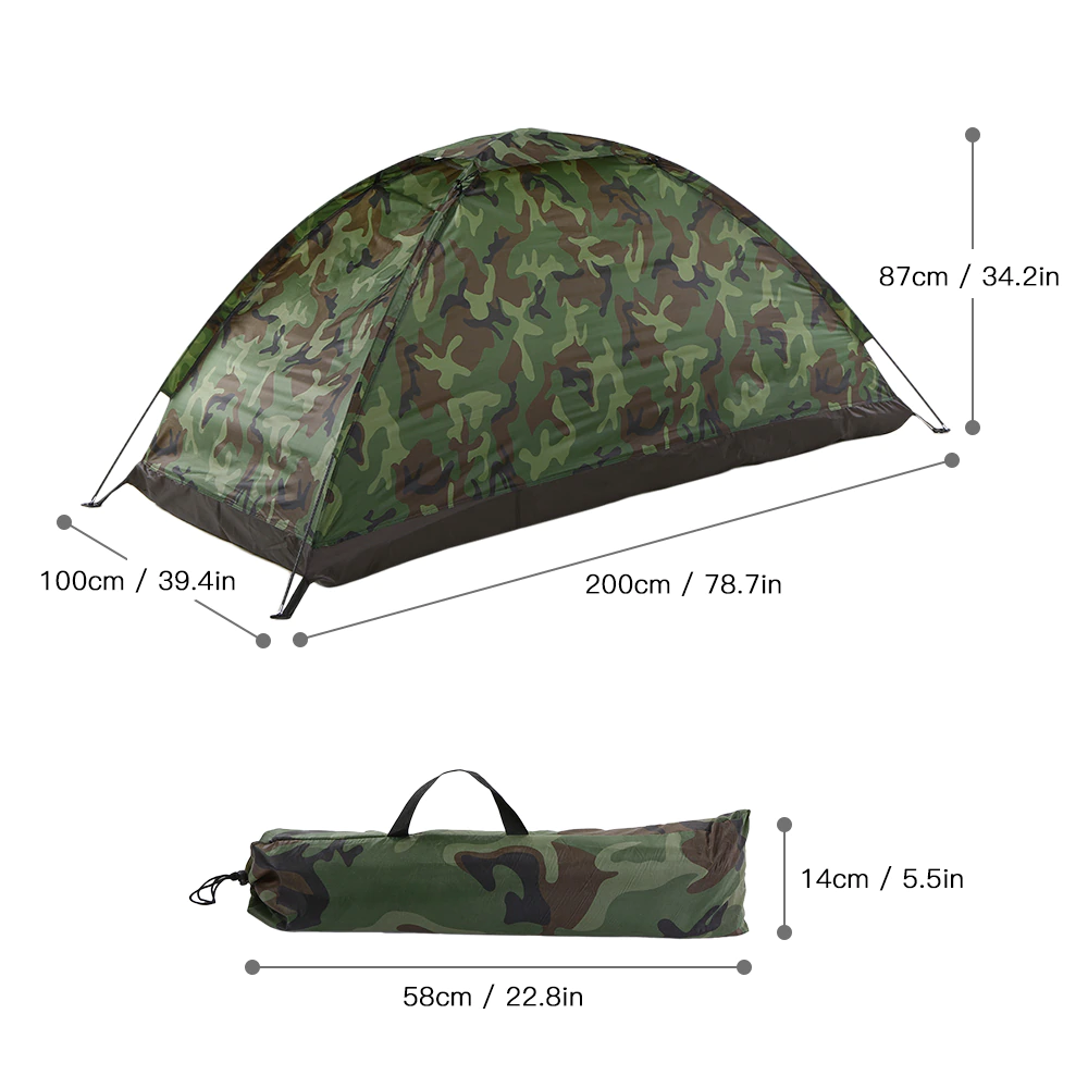 Cheap Goat Tents 1.2kg Tomshoo 2 Person Tent Ultralight Single Layer Water Resistance Camping Tent Pu1000mm With Carry Bag For Hiking Traveling