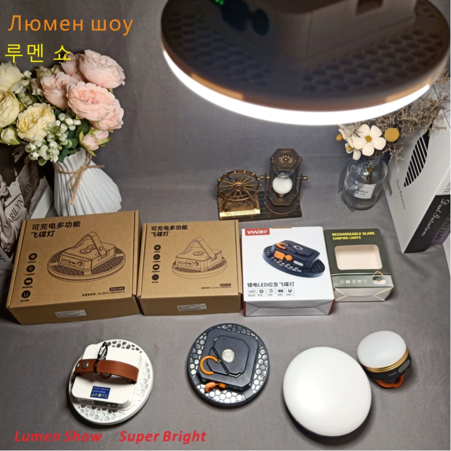Cheap Goat Tents 15600mah Camping Lantern Portable Emergency Light Dimmable Magnetic Tent Bulb 2000lm Powerful Outdoor Waterproof Work Flashlight