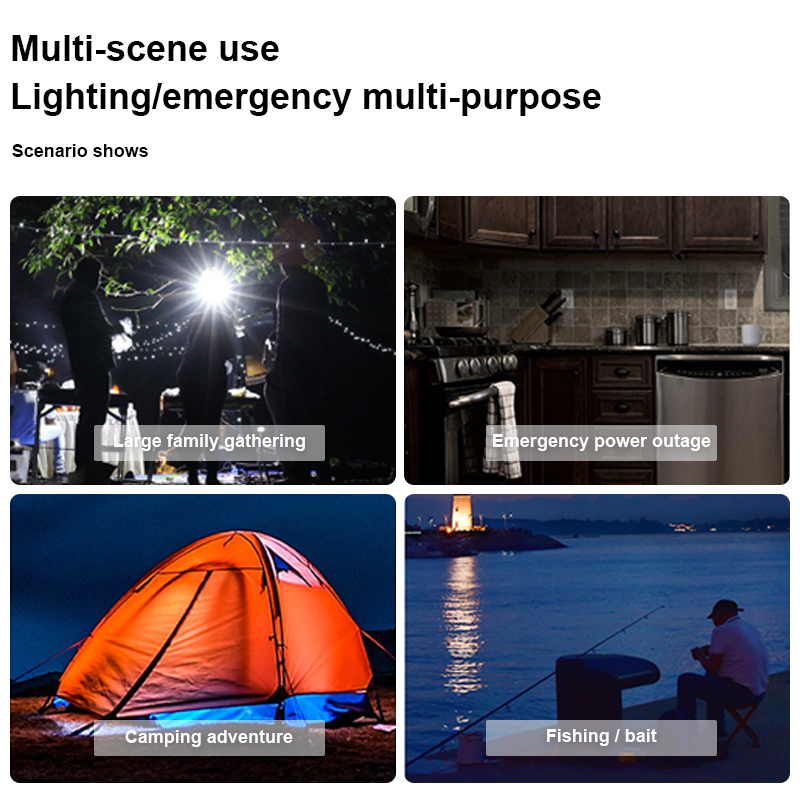 Cheap Goat Tents 15600mah Camping Lantern Portable Emergency Light Dimmable Magnetic Tent Bulb 2000lm Powerful Outdoor Waterproof Work Flashlight