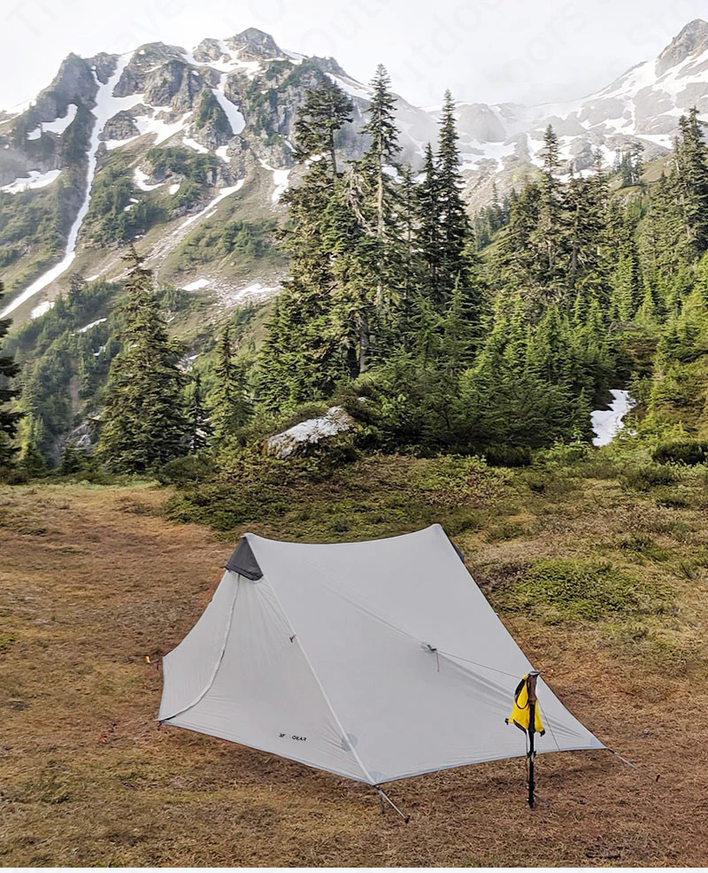 Cheap Goat Tents 3f Ul Gear Lanshan1 2 Ultralight Camping Tent Outdoor 15d Nylon Silicone 1