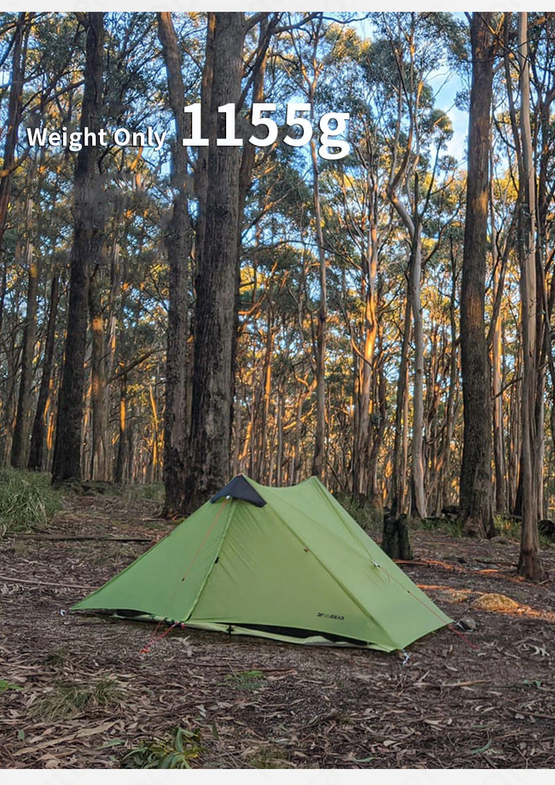 Cheap Goat Tents 3f Ul Gear Lanshan1 2 Ultralight Camping Tent Outdoor 15d Nylon Silicone 1