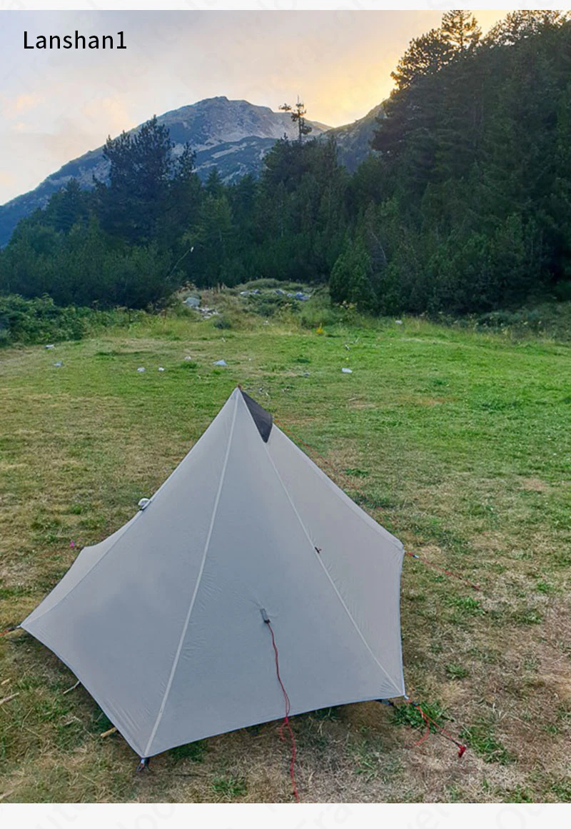 Cheap Goat Tents 3f Ul Gear Lanshan1 2 Ultralight Camping Tent Outdoor 15d Nylon Silicone 1