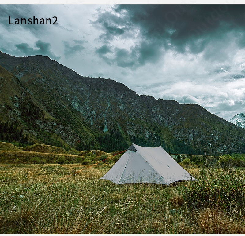 Cheap Goat Tents 3f Ul Gear Lanshan1 2 Ultralight Camping Tent Outdoor 15d Nylon Silicone 1