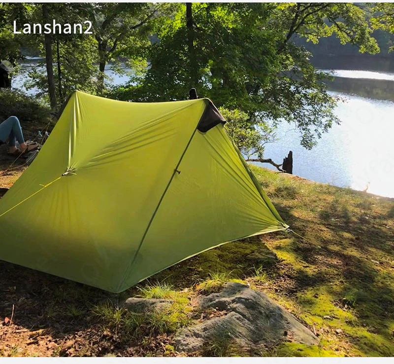 Cheap Goat Tents 3f Ul Gear Lanshan1 2 Ultralight Camping Tent Outdoor 15d Nylon Silicone 1