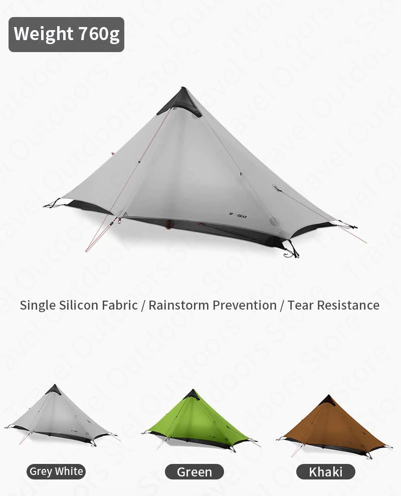 Cheap Goat Tents 3f Ul Gear Lanshan1 2 Ultralight Camping Tent Outdoor 15d Nylon Silicone 1