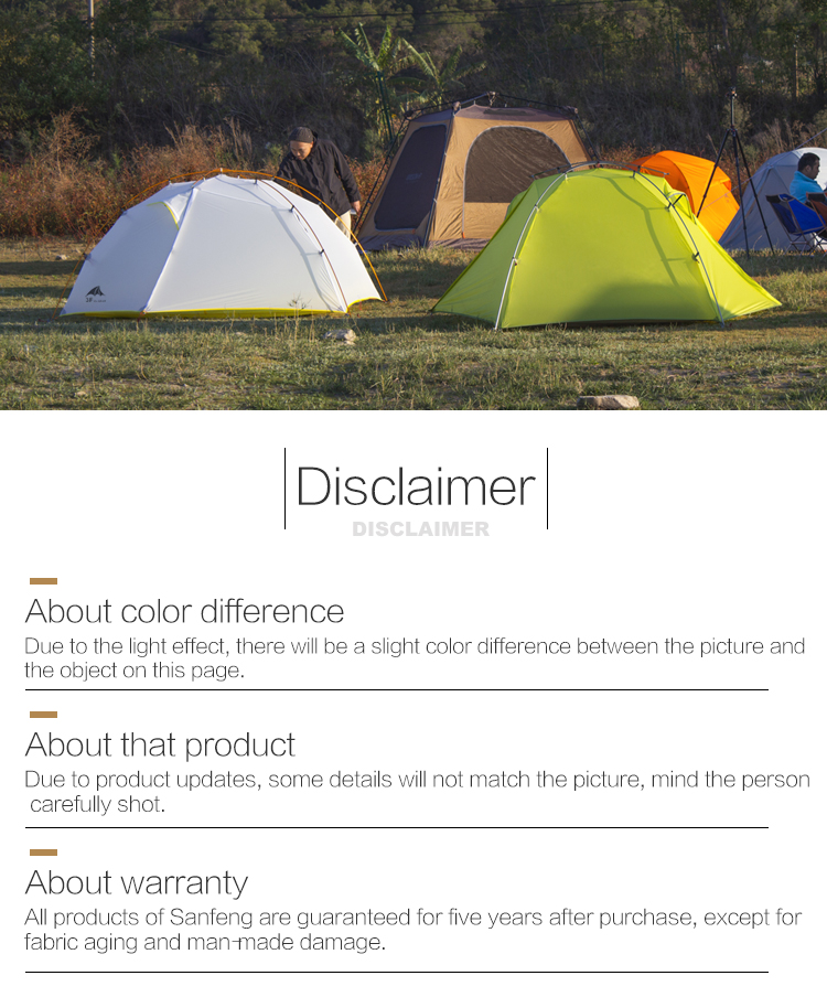 Cheap Goat Tents 3f Ul Gear Newest Green And White 4 Season Camping Tent 15d Nylon Double Layer Waterproof Tent For 2 Persons