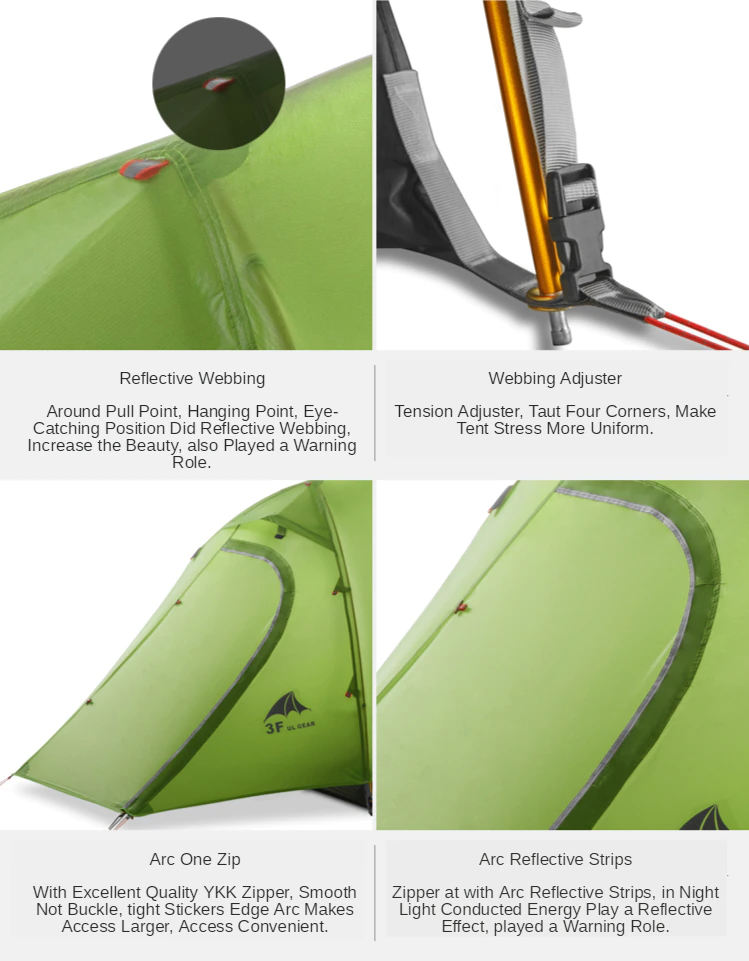 Cheap Goat Tents 3f Ul Gear Zhengtu 2 Ultralight 15d Coated Silicon 3 Season Camping Tent Or 4 Season Outdoor Anti