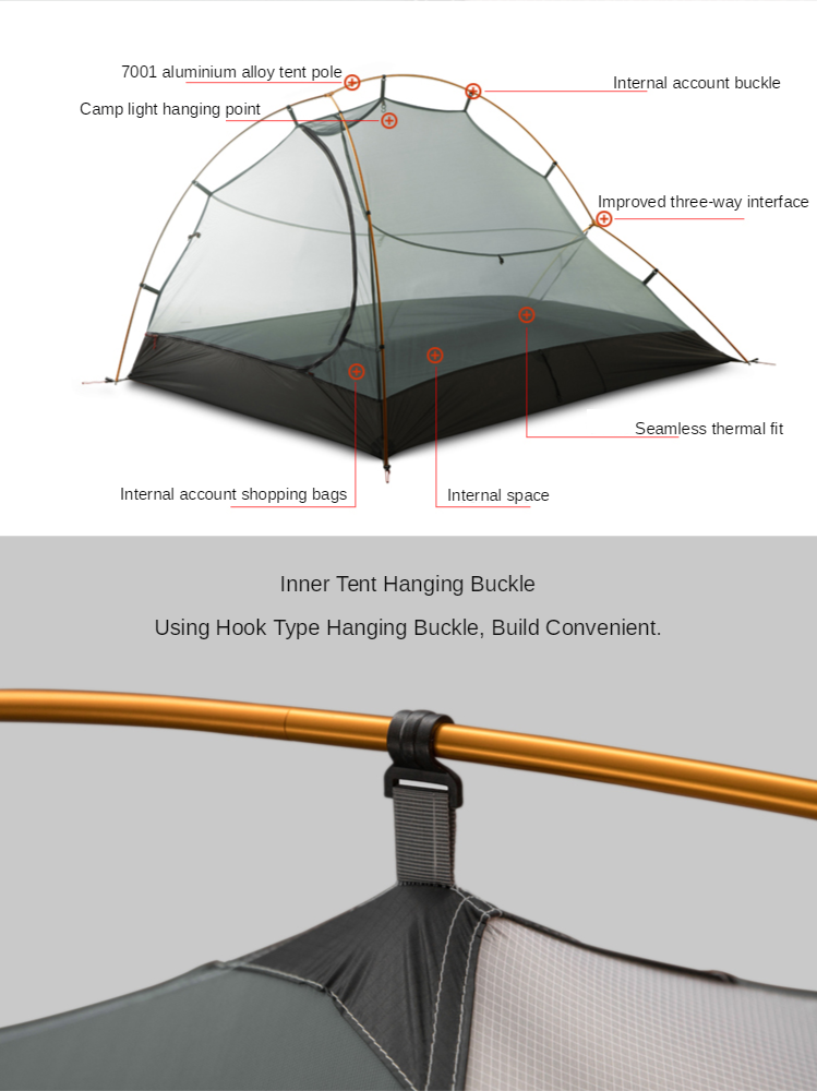 Cheap Goat Tents 3f Ul Gear Zhengtu 2 Ultralight 15d Coated Silicon 3 Season Camping Tent Or 4 Season Outdoor Anti