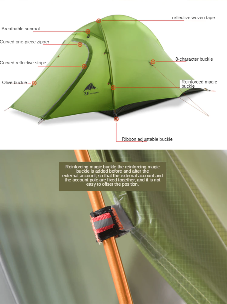 Cheap Goat Tents 3f Ul Gear Zhengtu 2 Ultralight 15d Coated Silicon 3 Season Camping Tent Or 4 Season Outdoor Anti