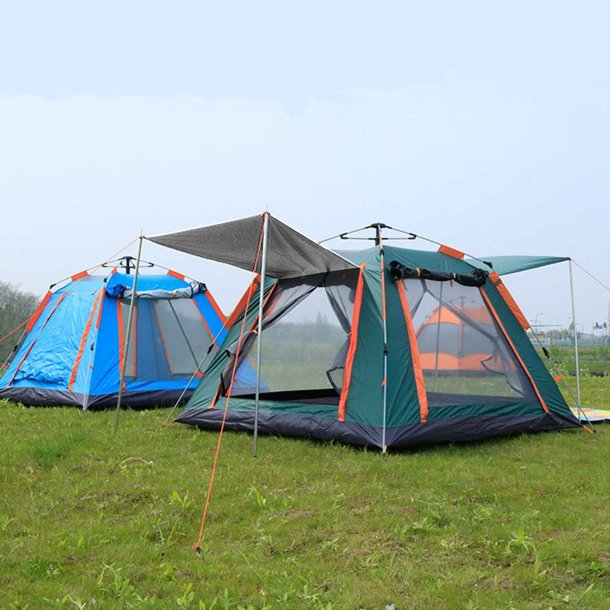 Cheap Goat Tents 6~7 Person Camping Tent Waterproof Uv Resistance Sun Shelters For Hiking Fishing Travel Beach Portable Travel Tent
