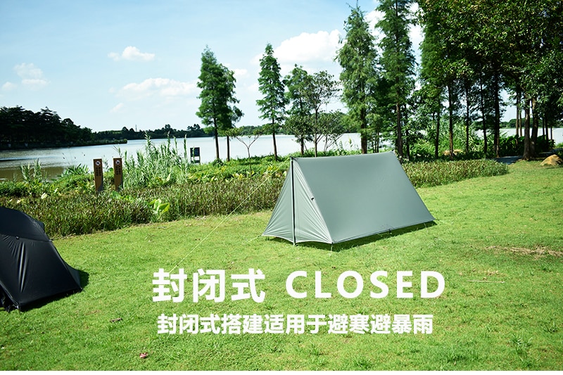 Cheap Goat Tents Aricxi Multifunctional Pro Tent Oudoor 2 Person Ultralight Camping Tent 3 Season Professional 20d Silnylon Rodless Tent