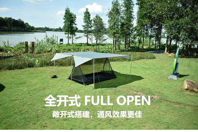 Cheap Goat Tents Aricxi Multifunctional Pro Tent Oudoor 2 Person Ultralight Camping Tent 3 Season Professional 20d Silnylon Rodless Tent