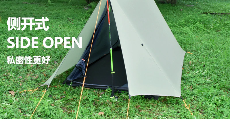 Cheap Goat Tents Aricxi Multifunctional Pro Tent Oudoor 2 Person Ultralight Camping Tent 3 Season Professional 20d Silnylon Rodless Tent