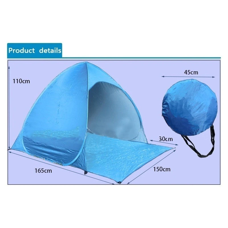 Cheap Goat Tents Automatic Pop Up Tent Portable Beach Tent Outdoor Uv Protection Camping Fishing Tent Cabana Sun Shelter Quick Auto Opening Tent