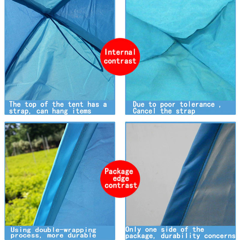 Cheap Goat Tents Automatic Pop Up Tent Portable Beach Tent Outdoor Uv Protection Camping Fishing Tent Cabana Sun Shelter Quick Auto Opening Tent