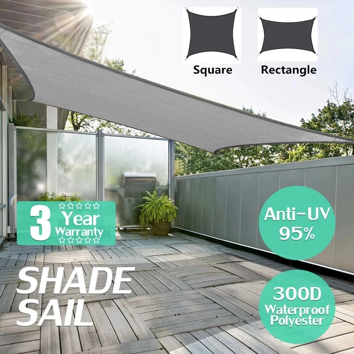 Cheap Goat Tents Awning Outdoor Waterproof Shade Sail Shade Garden Beach Camping Terrace Pool Tent Awning