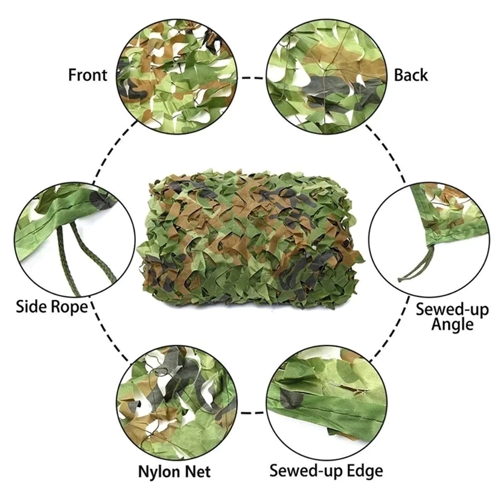 Cheap Goat Tents Camouflage Net Military Training Tent Shade Outdoor Camping Hunting Shelter Car Cover Garden Decoration Send Installation Rope 1