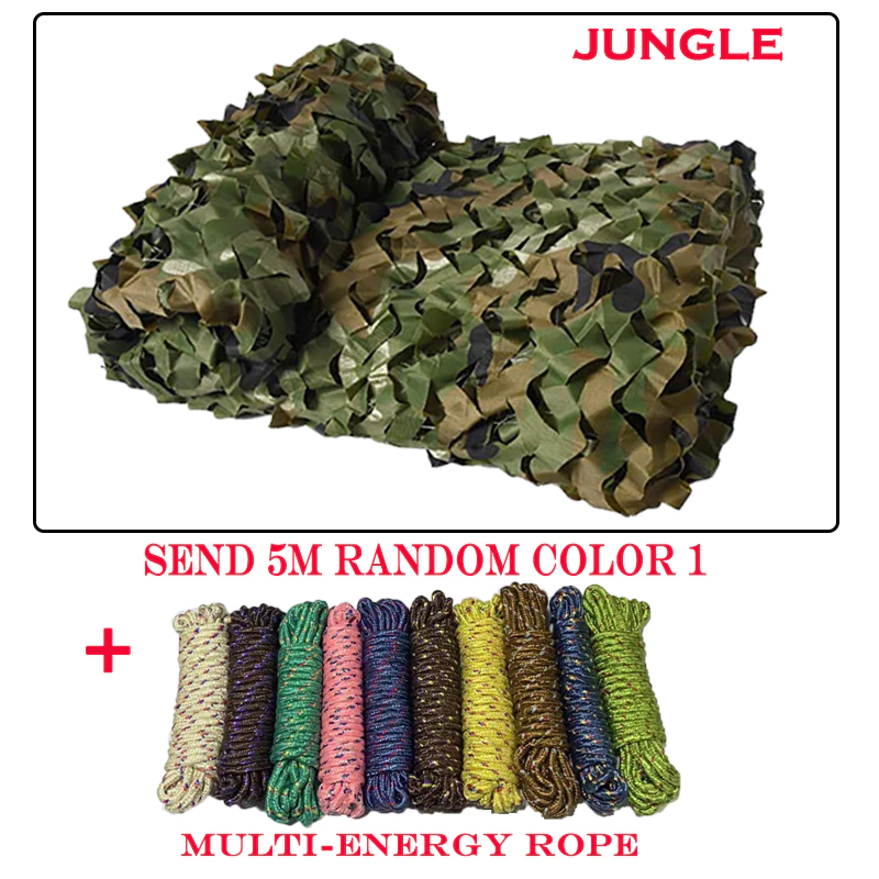 Cheap Goat Tents Camouflage Net Military Training Tent Shade Outdoor Camping Hunting Shelter Car Cover Garden Decoration Send Installation Rope 1