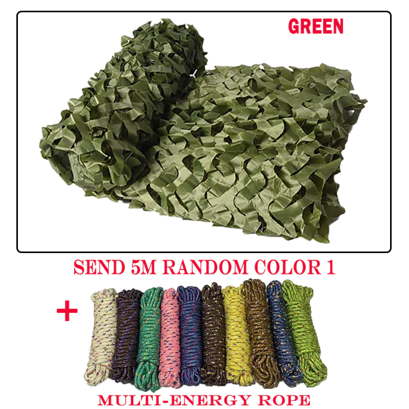 Cheap Goat Tents Camouflage Net Military Training Tent Shade Outdoor Camping Hunting Shelter Car Cover Garden Decoration Send Installation Rope 1