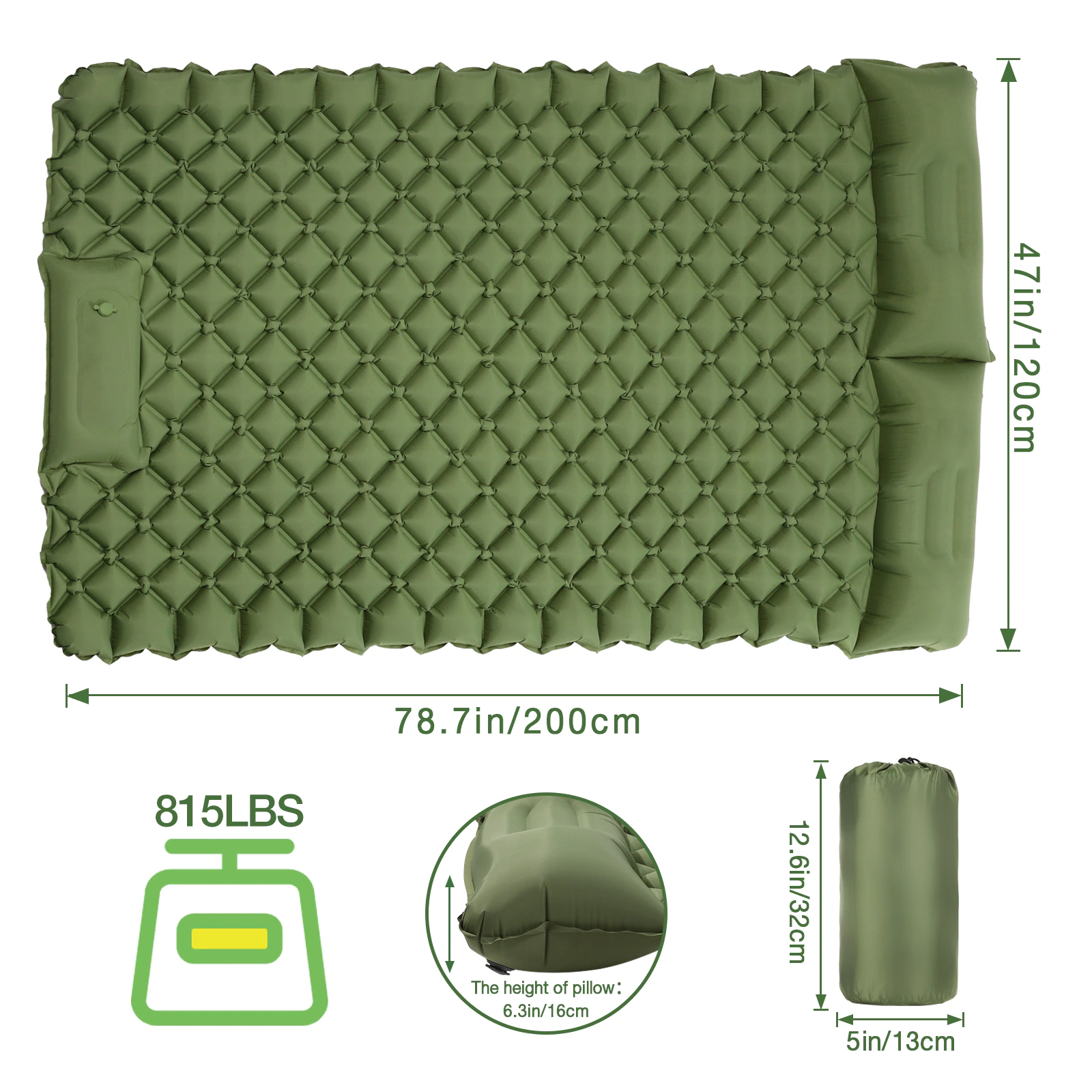 Cheap Goat Tents Camping Sleeping Pad Mat Ultralight Inflatable Mattress In Tent Hiking Trekking Portable Travel Folding Bed Air Pad