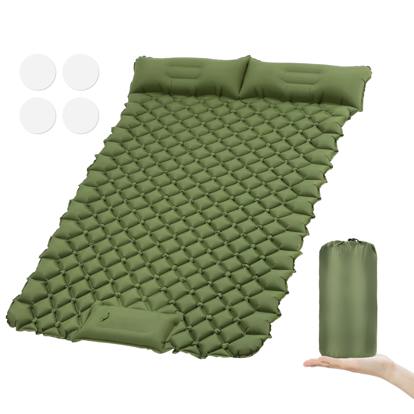Cheap Goat Tents Camping Sleeping Pad Mat Ultralight Inflatable Mattress In Tent Hiking Trekking Portable Travel Folding Bed Air Pad