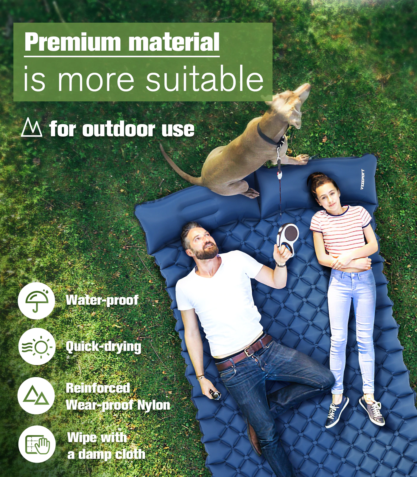 Cheap Goat Tents Camping Sleeping Pad Mat Ultralight Inflatable Mattress In Tent Hiking Trekking Portable Travel Folding Bed Air Pad