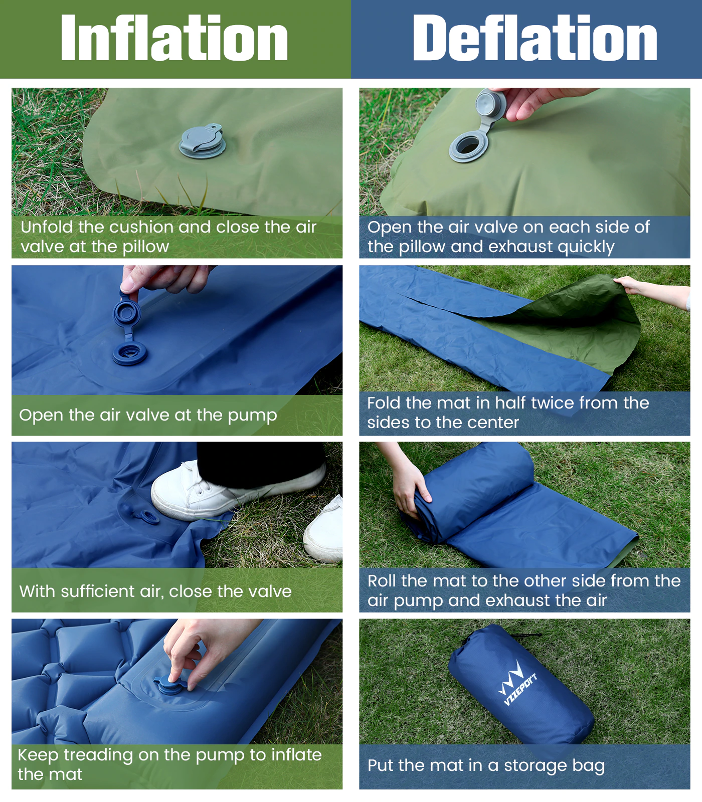 Cheap Goat Tents Camping Sleeping Pad Mat Ultralight Inflatable Mattress In Tent Hiking Trekking Portable Travel Folding Bed Air Pad