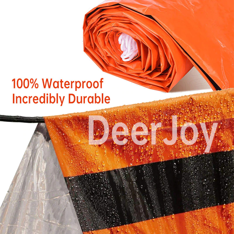 Cheap Goat Tents Emergency Tent Shelter Survival Tent 2 Person Resistant Ultra Lightweight Life Tent Water And Windproof Tube Tent Camping Hiking