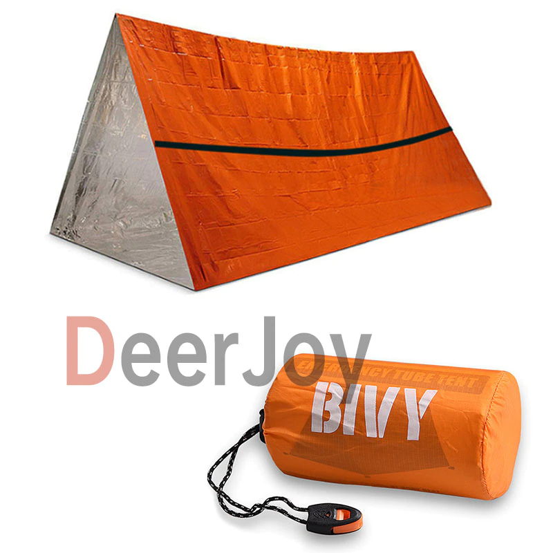 Cheap Goat Tents Emergency Tent Shelter Survival Tent 2 Person Resistant Ultra Lightweight Life Tent Water And Windproof Tube Tent Camping Hiking