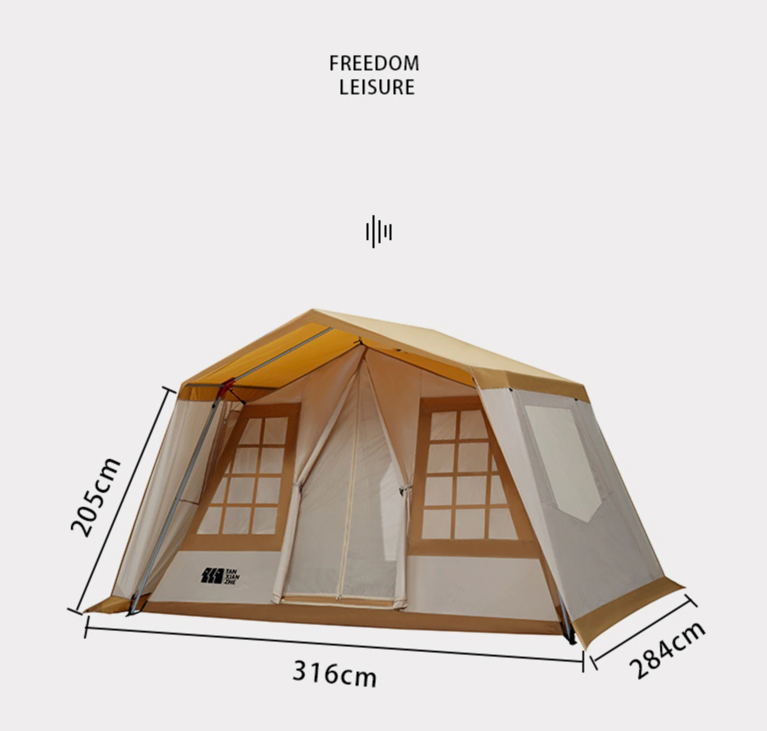 Cheap Goat Tents Explorers Outdoor Tent Camping Thickened Room Type Tent Sunscreen And Rainproof Villa Large Luxury Camping Tent