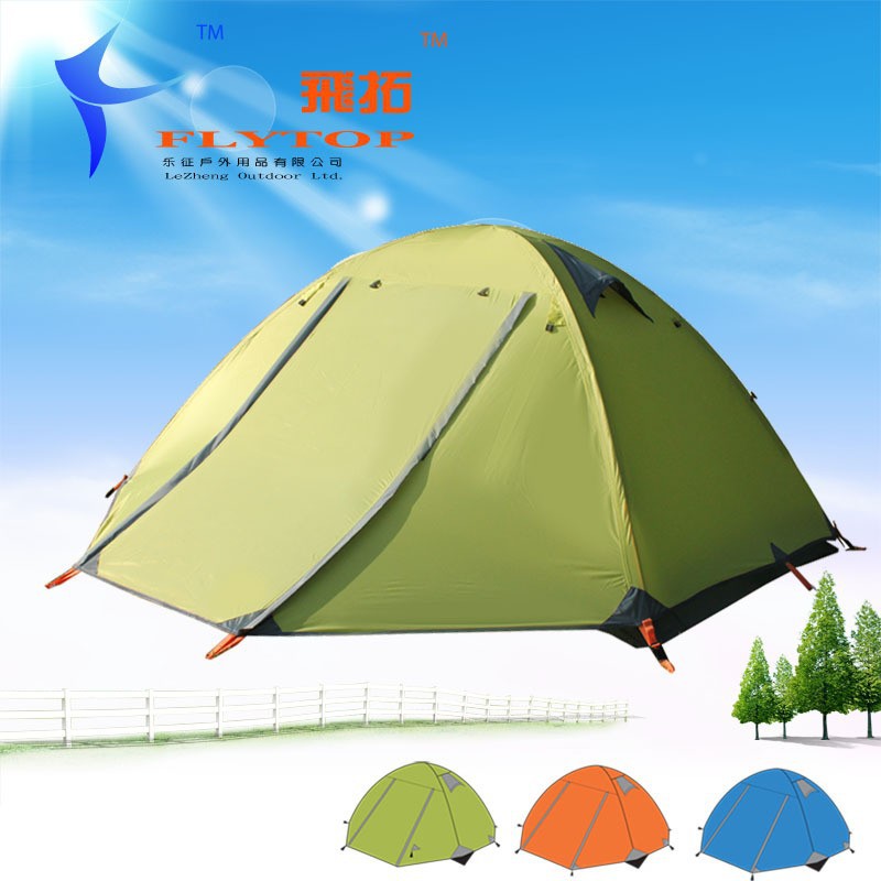 Cheap Goat Tents Good Quality Flytop Double Layer 3 Person 4 Season Aluminum Rod Outdoor Camping Tent