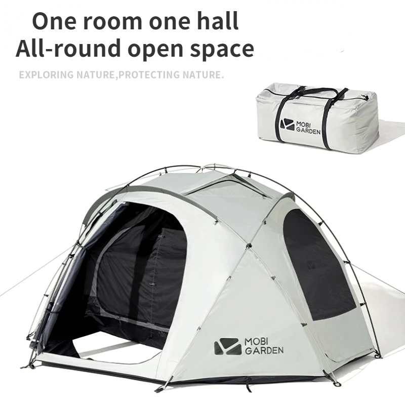 Cheap Goat Tents Mobi Garden Nature Hike Outdoor Camping Tent Large Space Windproof Rain Proof Ventilation Camping Equipment Tourist Tents