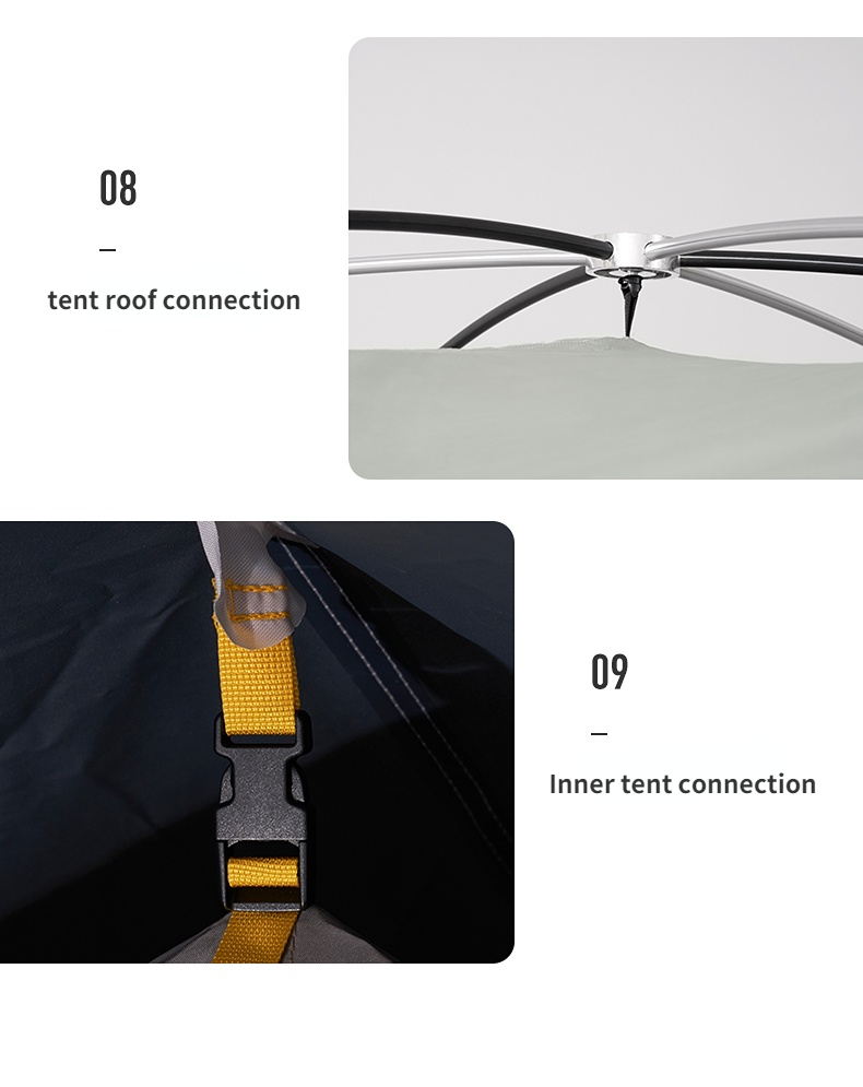 Cheap Goat Tents Mobi Garden Nature Hike Outdoor Camping Tent Large Space Windproof Rain Proof Ventilation Camping Equipment Tourist Tents