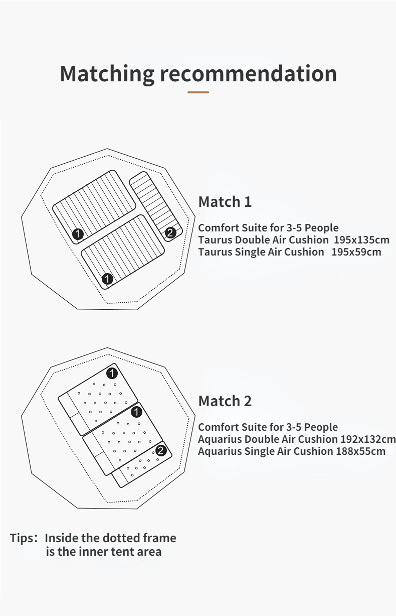 Cheap Goat Tents Mobi Garden Nature Hike Outdoor Camping Tent Large Space Windproof Rain Proof Ventilation Camping Equipment Tourist Tents