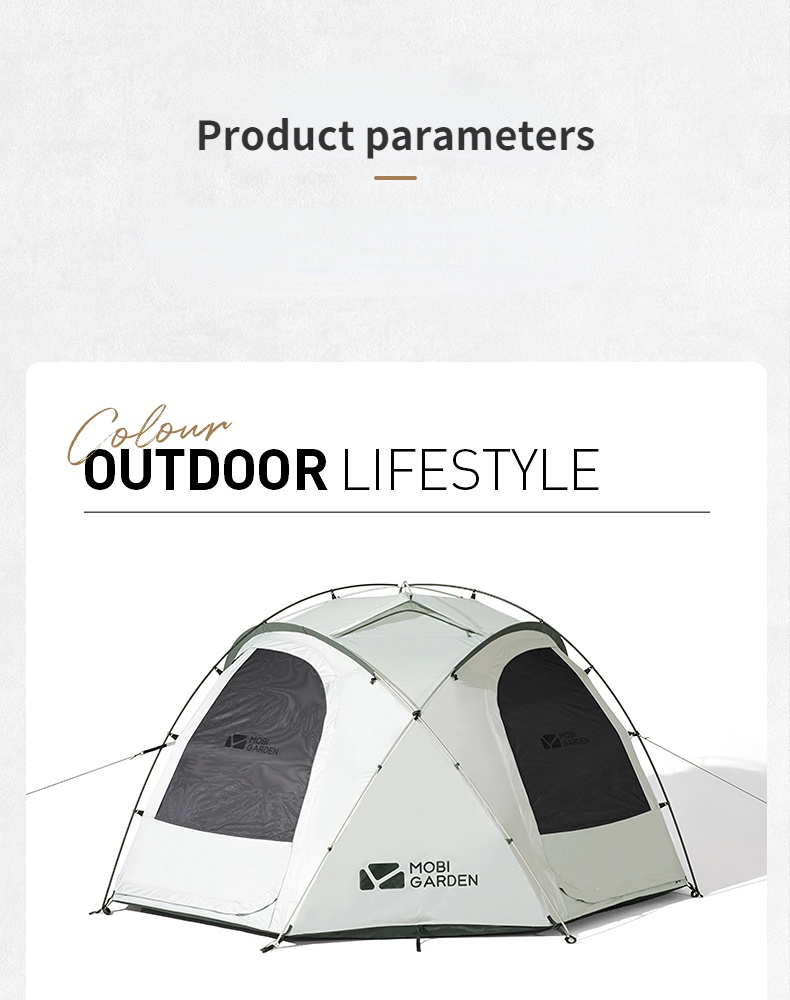 Cheap Goat Tents Mobi Garden Nature Hike Outdoor Camping Tent Large Space Windproof Rain Proof Ventilation Camping Equipment Tourist Tents