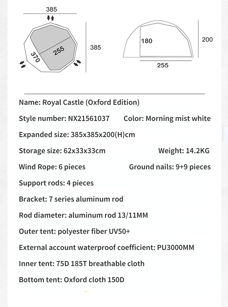Cheap Goat Tents Mobi Garden Nature Hike Outdoor Camping Tent Large Space Windproof Rain Proof Ventilation Camping Equipment Tourist Tents