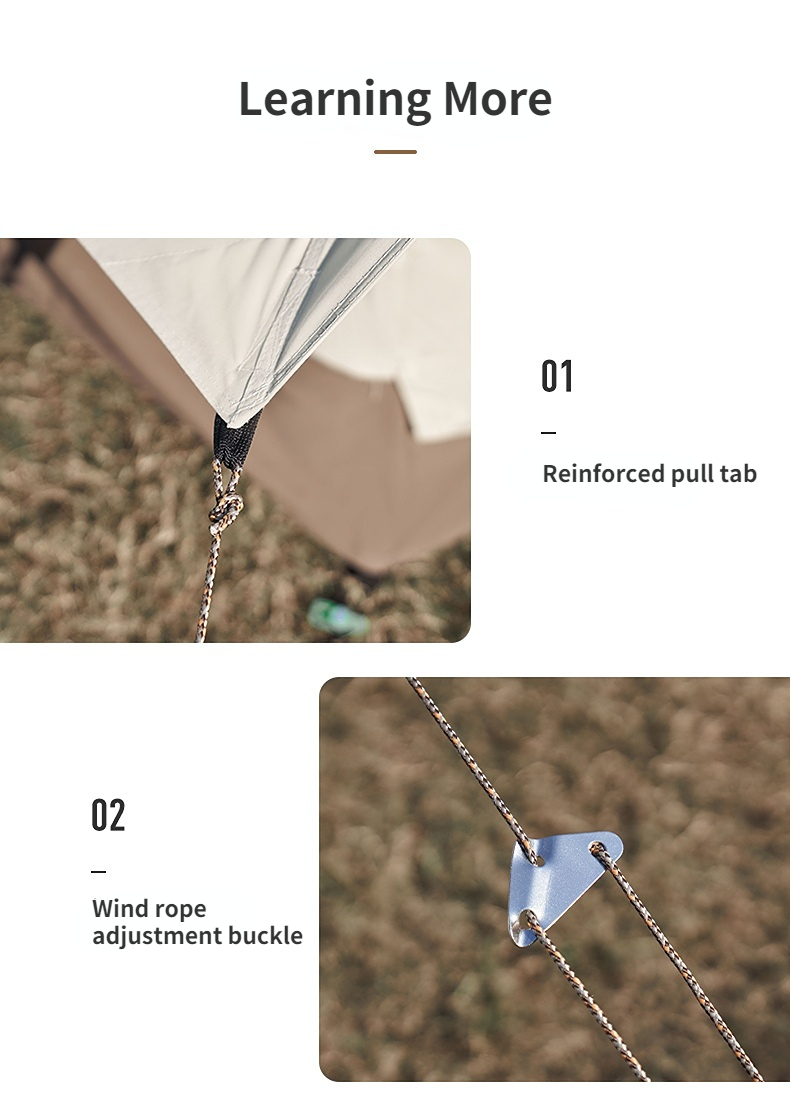 Cheap Goat Tents Mobi Garden Nature Hike Outdoor Camping Tent Travel Large Space Light Luxury Cotton Rain Proof Sun Protection Camping Equipment