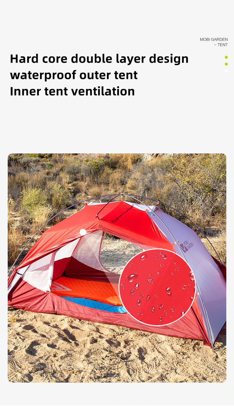 Cheap Goat Tents Mobi Garden Nature Hike Outdoor Camping Tent Travel Rain And Wind Proof Double Ultra Light Outer Bracket Easy To Build Tents