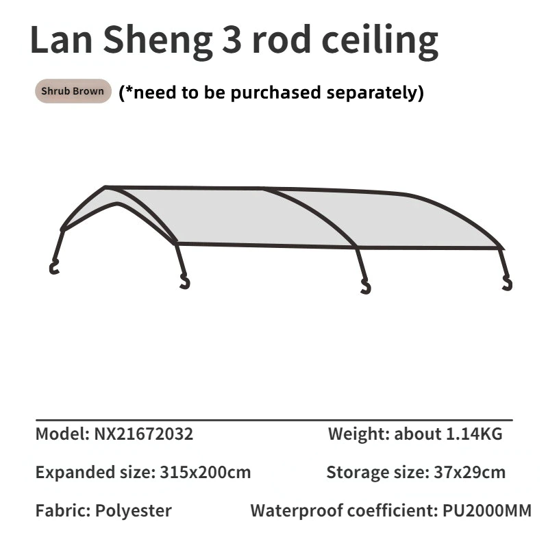 Cheap Goat Tents Mobi Garden Tent Camping Outdoor Camping Equipment Windproof And Rainproof Two Rooms One Hall Large Space Tunnel Tent Lansheng
