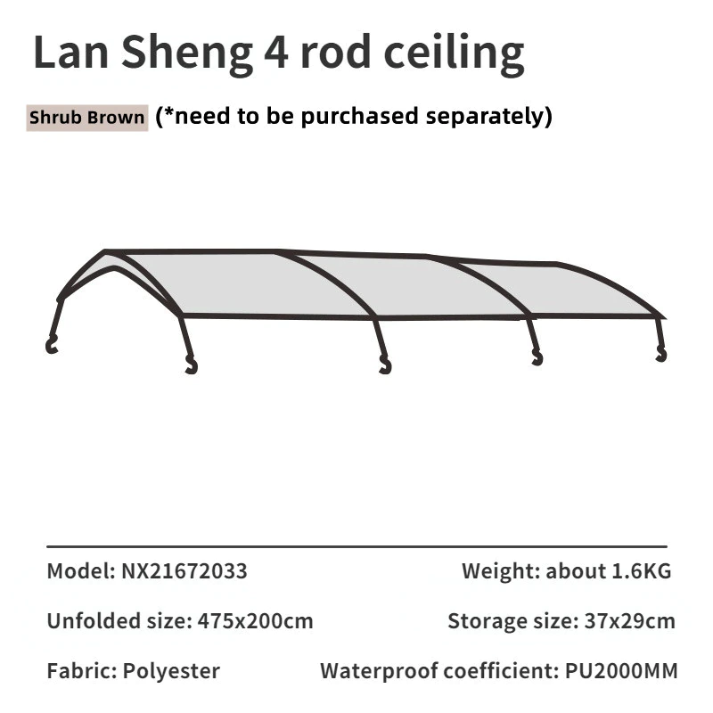 Cheap Goat Tents Mobi Garden Tent Camping Outdoor Camping Equipment Windproof And Rainproof Two Rooms One Hall Large Space Tunnel Tent Lansheng