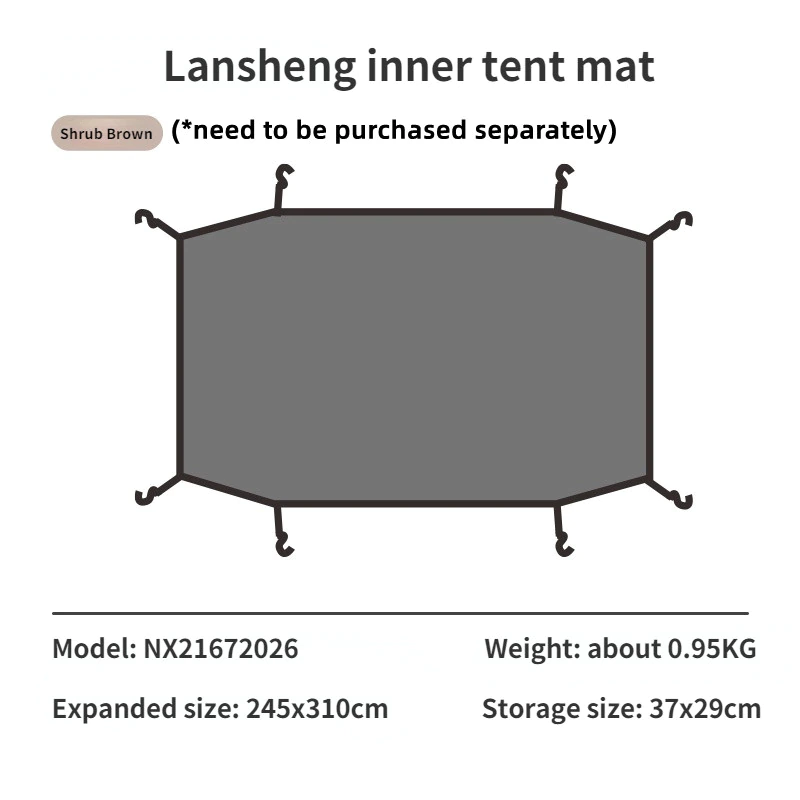 Cheap Goat Tents Mobi Garden Tent Camping Outdoor Camping Equipment Windproof And Rainproof Two Rooms One Hall Large Space Tunnel Tent Lansheng