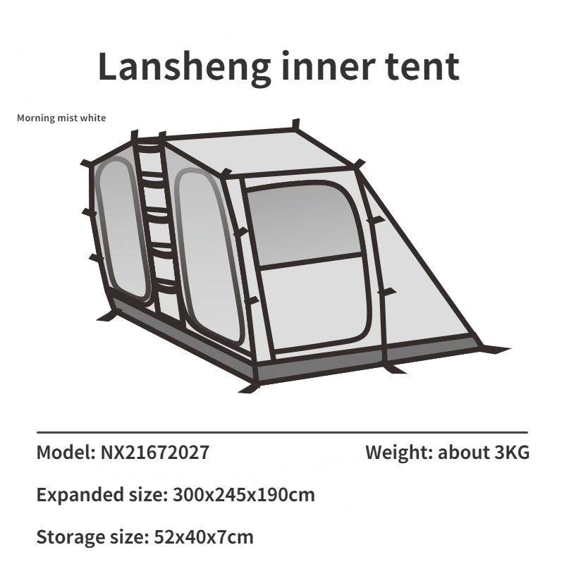 Cheap Goat Tents Mobi Garden Tent Camping Outdoor Camping Equipment Windproof And Rainproof Two Rooms One Hall Large Space Tunnel Tent Lansheng