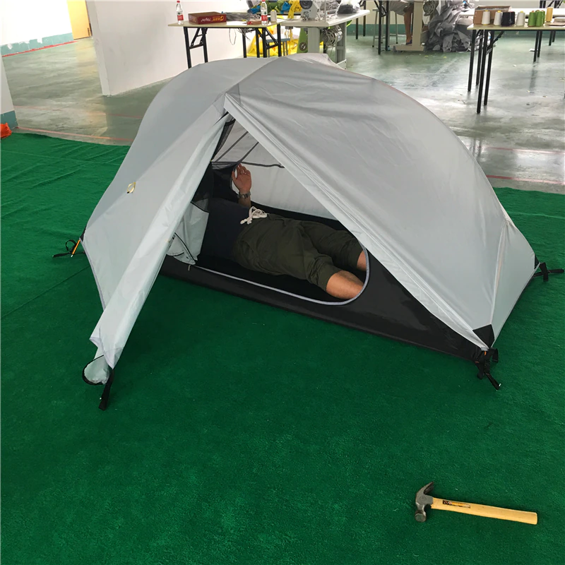 Cheap Goat Tents Mountaincattle Free Standing Ultralight Backpacking 1 Person Waterproof Tent Hiking Camping Gear