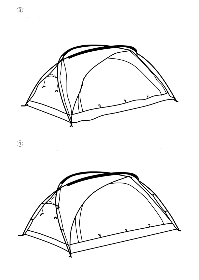 Cheap Goat Tents Narurehike Ultralight 2 People Outdoor Camping Tents Silicone Coating Single Layer Hiking Tents Waterproof Pu4000 Bear