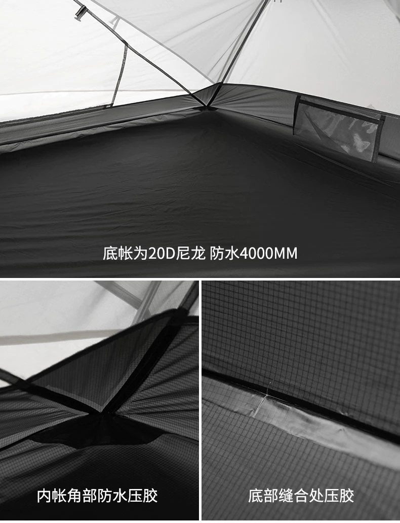 Cheap Goat Tents  Camping Tent 2 Person Mongar Ultralight Tent Outdoor Travel Tent Double Layer Waterproof Tent 3 Season Portable Tent