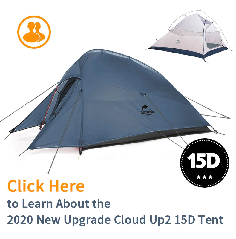 Cheap Goat Tents  Cloud Up Outdoor Camping Tent Ultralight 1 2 3 Man 20d Silica Gel Single Double Persons Tent Hiking With Free Mat