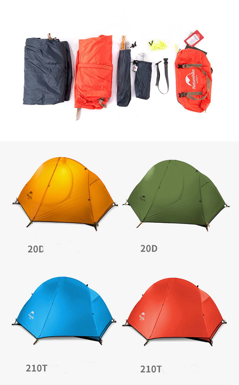 Cheap Goat Tents  Cycling Single Tents Waterproof 1 2 Person Backpacking Trekking Mountain Pu4000 Camping Tent Ultralight