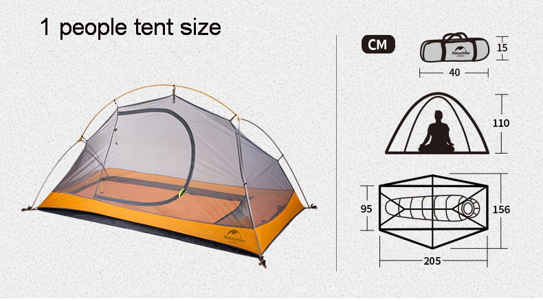 Cheap Goat Tents  Cycling Single Tents Waterproof 1 2 Person Backpacking Trekking Mountain Pu4000 Camping Tent Ultralight