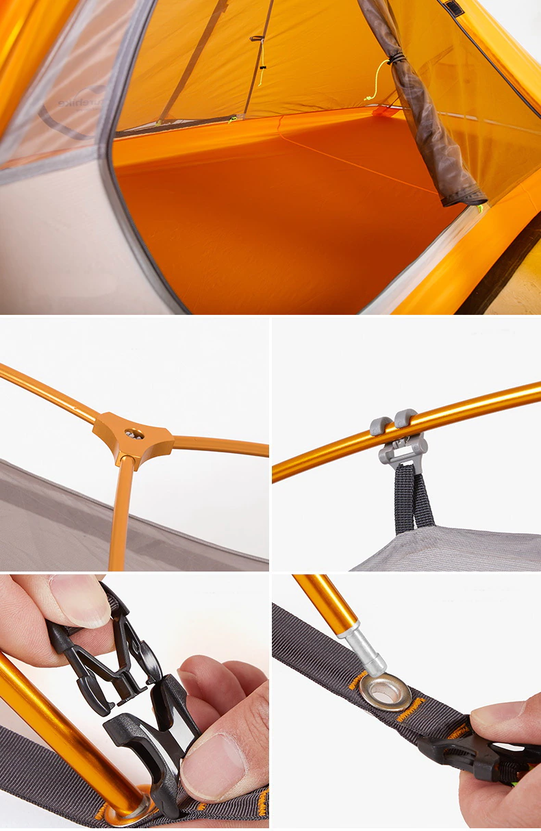 Cheap Goat Tents  Cycling Single Tents Waterproof 1 2 Person Backpacking Trekking Mountain Pu4000 Camping Tent Ultralight