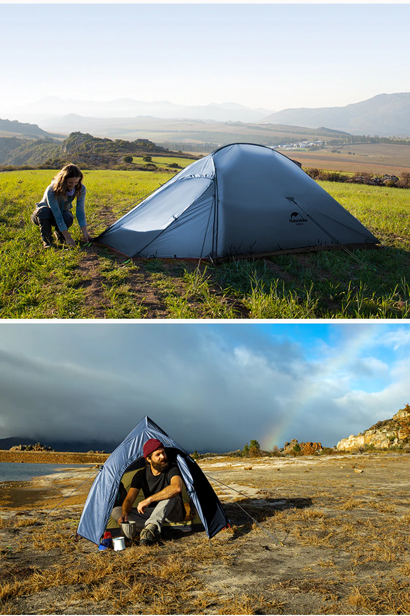Cheap Goat Tents  New Cloud Up Camping Tent Ultralight Waterproof 2 Person Tent Outdoor Travel Hiking 1 Person Beach Backpacking Tent